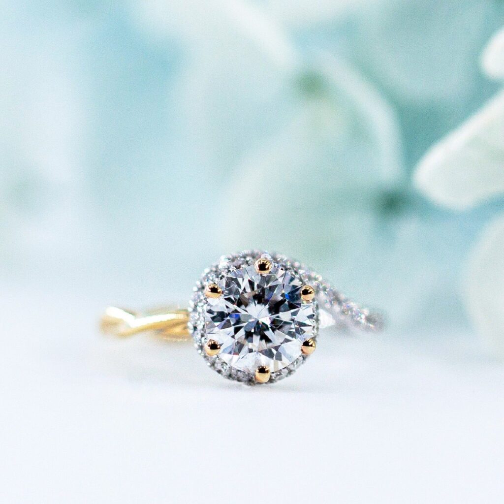 Halo Diamond Engagement Rings