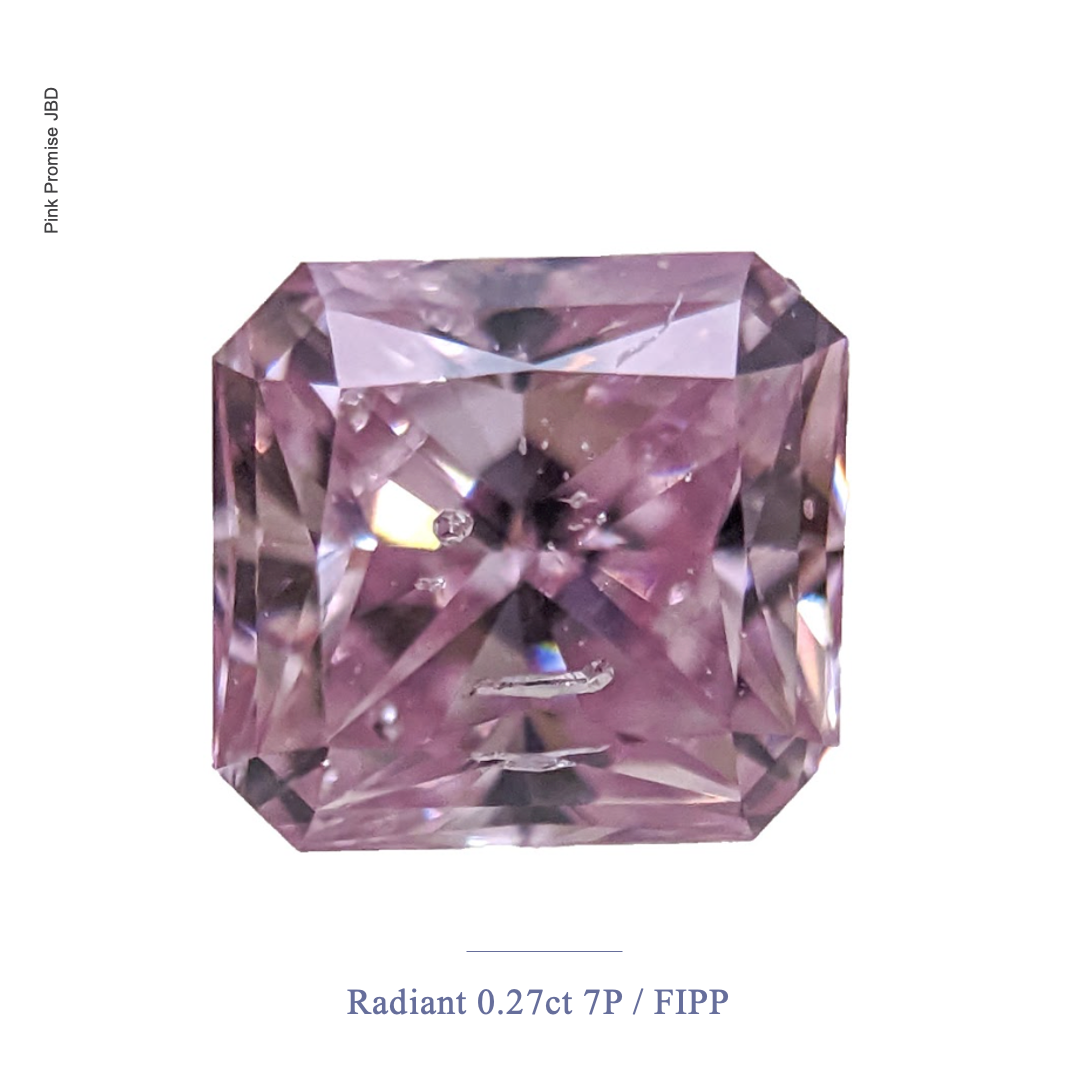 0.27ct Radiant shape Argyle 7P Fancy Intense Purplish Pink Color Diamond,  P359 - Jenny  Bay-澳洲宝石|悉尼祖母绿|悉尼蓝宝石|墨尔本祖母绿|墨尔本蓝宝石|悉尼宝石|墨尔本宝石|西澳钻石|珀斯钻石|西澳粉钻|perth  diamond|WA diamond|perth engagement ring