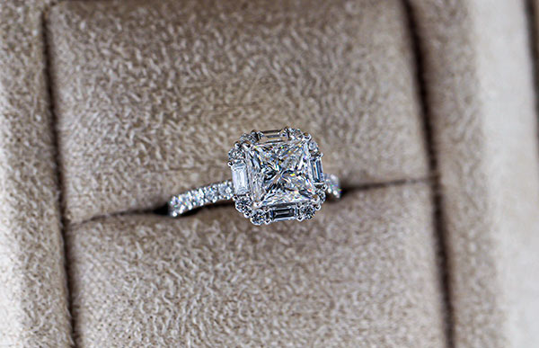 1 carat princess cut diamond ring Sydney